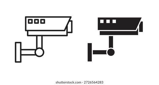 Icono de la cámara de seguridad. Iconos simples monocromos para Plantillas, Diseño web