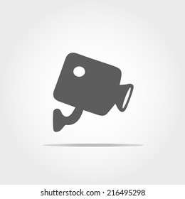 security camera icon on white background