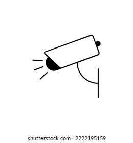 Security Camera Icon Set. Surveillance vector collection.