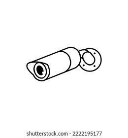 Security Camera Icon Set. Surveillance vector collection.