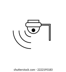 Security Camera Icon Set. Surveillance vector collection.