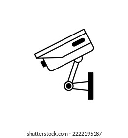 Juego de iconos de cámara de seguridad. Colección de vectores de vigilancia.