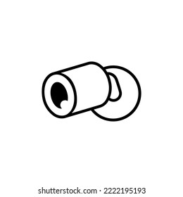 Security Camera Icon Set. Surveillance vector collection.