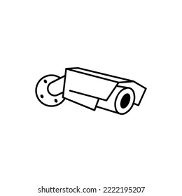 Security Camera Icon Set. Surveillance vector collection.