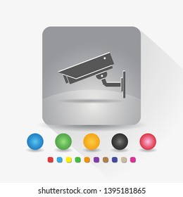 Security camera icon sign app vector illustration.