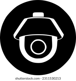 icono de cámara de seguridad, signo, símbolo, vector, arte