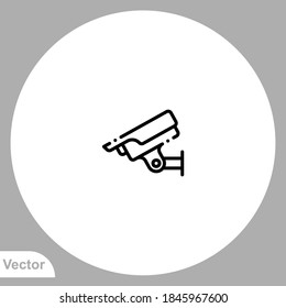 Security camera icon sign vector,Symbol, logo illustration for web and mobile