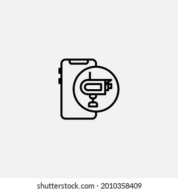 Security camera icon sign vector,Symbol, logo illustration for web and mobile