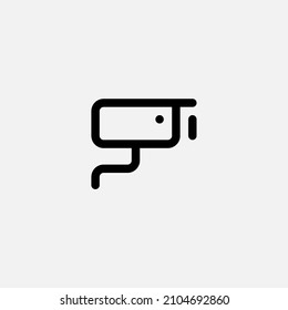 Vector de signo de icono de cámara de seguridad,Símbolo, ilustración de logotipo para web y móvil