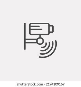 Vector de signo de icono de cámara de seguridad,Símbolo, ilustración de logotipo para web y móvil