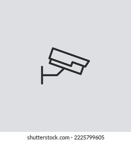 Vector de signo de icono de cámara de seguridad,Símbolo, ilustración de logotipo para web y móvil