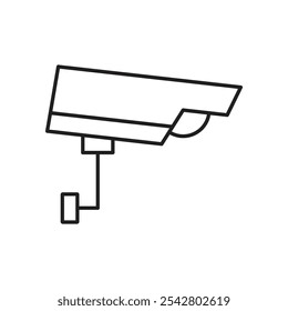 Security camera icon simple black line style.