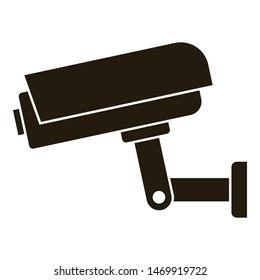 Security camera icon. Simple illustration of security camera vector icon for web design isolated on white background