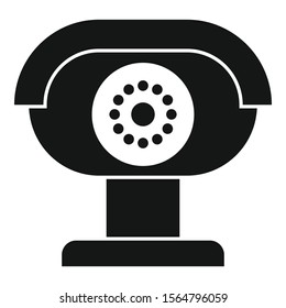 Security camera icon. Simple illustration of security camera vector icon for web design isolated on white background