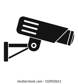Security camera icon. Simple illustration of security camera vector icon for web