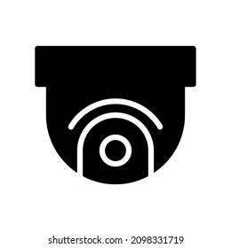 security camera icon solid style vector