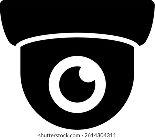 Security camera icon, surveillance cctv vector design