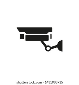 Security camera  icon. Surveillance camera sign. Vector. Isolated.