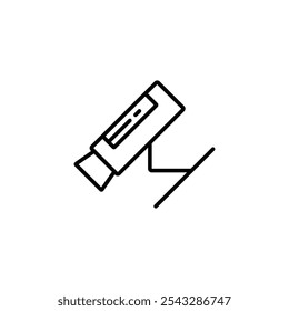 Security camera icon symbol collection on white background.