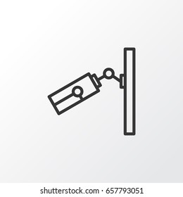 Security Camera Icon Symbol. Premium Quality Isolated Video Surveillance Element In Trendy Style.