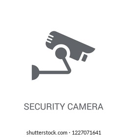 Security camera icon. Trendy Security camera logo concept on white background from Smarthome collection. Suitable for use on web apps, mobile apps and print media.