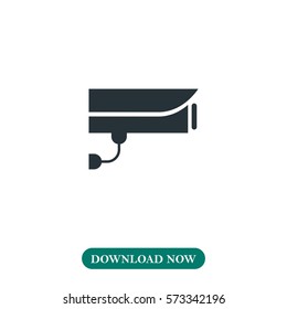 Security camera icon vector