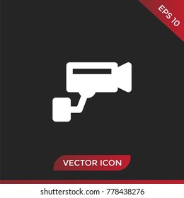 Security camera icon vector