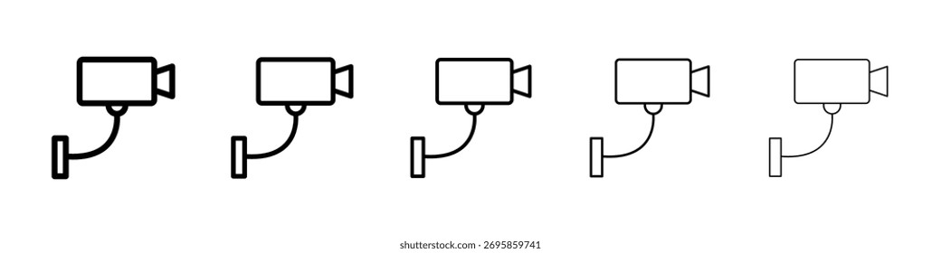 Security camera icon Vector Art Illustration