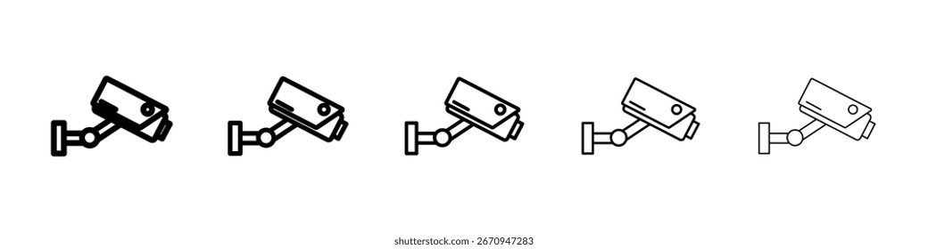 Coleção de vetores de ícones de câmera de segurança. EPS 10