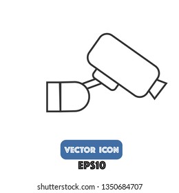 security camera icon, security camera vector. eps10