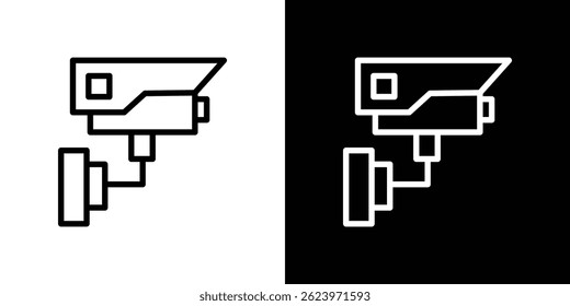 Security camera icon vector, illustration logo template in trendy style