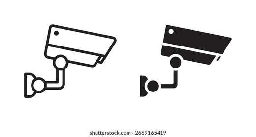 Ícone da câmera de segurança. Ilustração de vetor. Ilustração isolada de vetor. Ilustração de EPS.