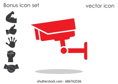 Security camera icon vector illustration eps10