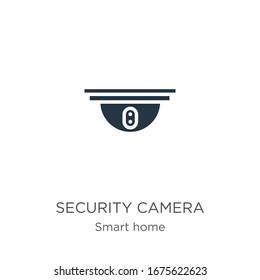 Security camera icon vector. Trendy flat security camera icon from smart house collection isolated on white background. Vector illustration can be used for web and mobile graphic design, logo, eps10