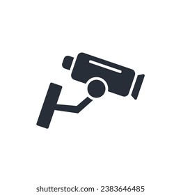 security camera icon. vector.Editable stroke.linear style sign for use web design,logo.Symbol illustration.