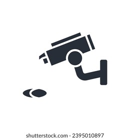 security camera icon. vector.Editable stroke.linear style sign for use web design,logo.Symbol illustration.