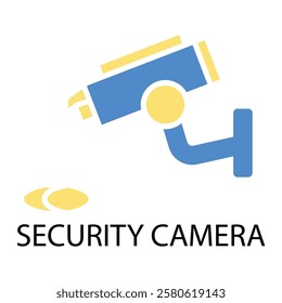 Security camera icon. vector.Editable stroke.linear style sign for use web design,logo.Symbol illustration.