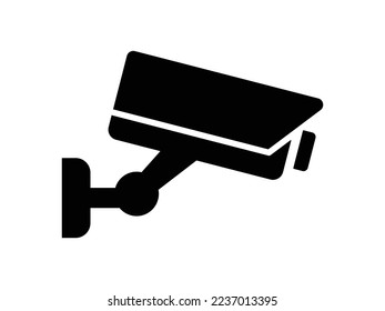 Security camera icon, video surveillance, cctv sign. Surveillance camera,monitoring, safety home protection system. Fixed CCTV, Security Camera Icon Vector 