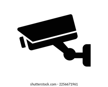 Sicherheitskamera-Symbol, Videoüberwachung, cctv-Zeichen. Überwachungskamera, Überwachung, Sicherheits-Heimschutzsystem. Beheben des Entwurfs der CCTV-, Sicherheits-Kamera-Symbol Vektorvorlage Illustration. 