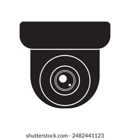 Sicherheitskamera-Symbol, Videoüberwachung, CCTV-Zeichen. Überwachungskamera, Überwachung, Sicherheits-Home-Schutzsystem. Feste CCTV, Security Camera Icon Vektorgrafik Vorlage Illustration Design.