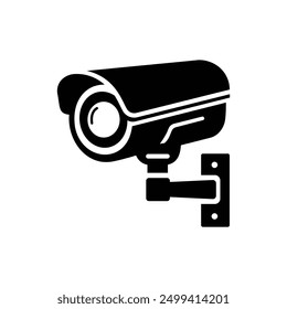 Security camera icon, video surveillance, cctv sign. Surveillance camera monitoring, safety home protection system.