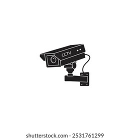 Security camera icon, video surveillance, cctv sign.