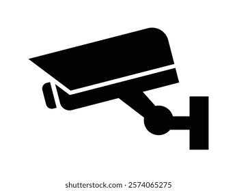 Security camera icon, video surveillance, cctv sign. Surveillance camera,monitoring, safety home protection system. Fixed CCTV, Security Camera Icon Vector Template Illustration Design.