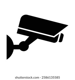 Security camera icon, video surveillance, cctv sign. Surveillance camera,monitoring, safety home protection system. Fixed CCTV, Security Camera Icon Vector Template Illustration Design.