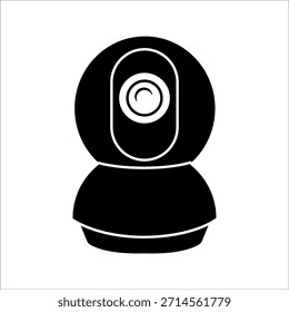 Security camera icon, video surveillance, CCTV sign. Surveillance camera, monitoring, home security protection system. Fixed CCTV, security camera vector icon.