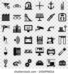 Security camera icons set. Simple style of 36 security camera vector icons for web for any design