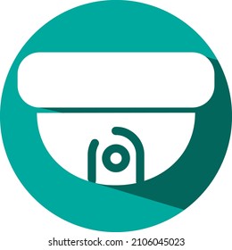 Security camera, illustration, vector on a white background.