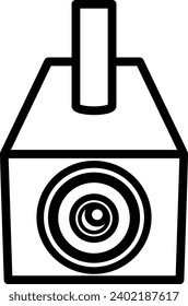 Security Camera Isolated Vector Icon
