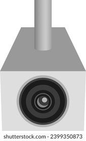 Security Camera Isolated Vector Illustration