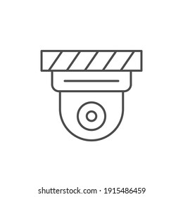 Security camera line outline icon
